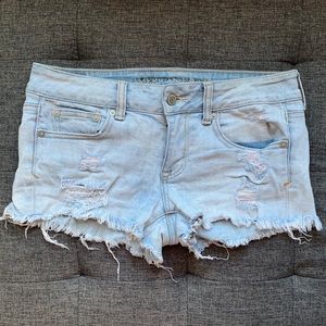 American Eagle Stretch Frayed Shorts
